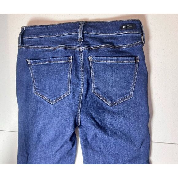 Liverpool Capri Pant Women's Blue Dark Wash Capri Jeans Petite 2/26 - Picture 7 of 10